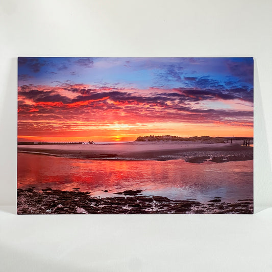 River Lossie Sunrise - Landscape Metal Print - Vibrant Aluminum Wall Art - Ready to Hang Home Decor