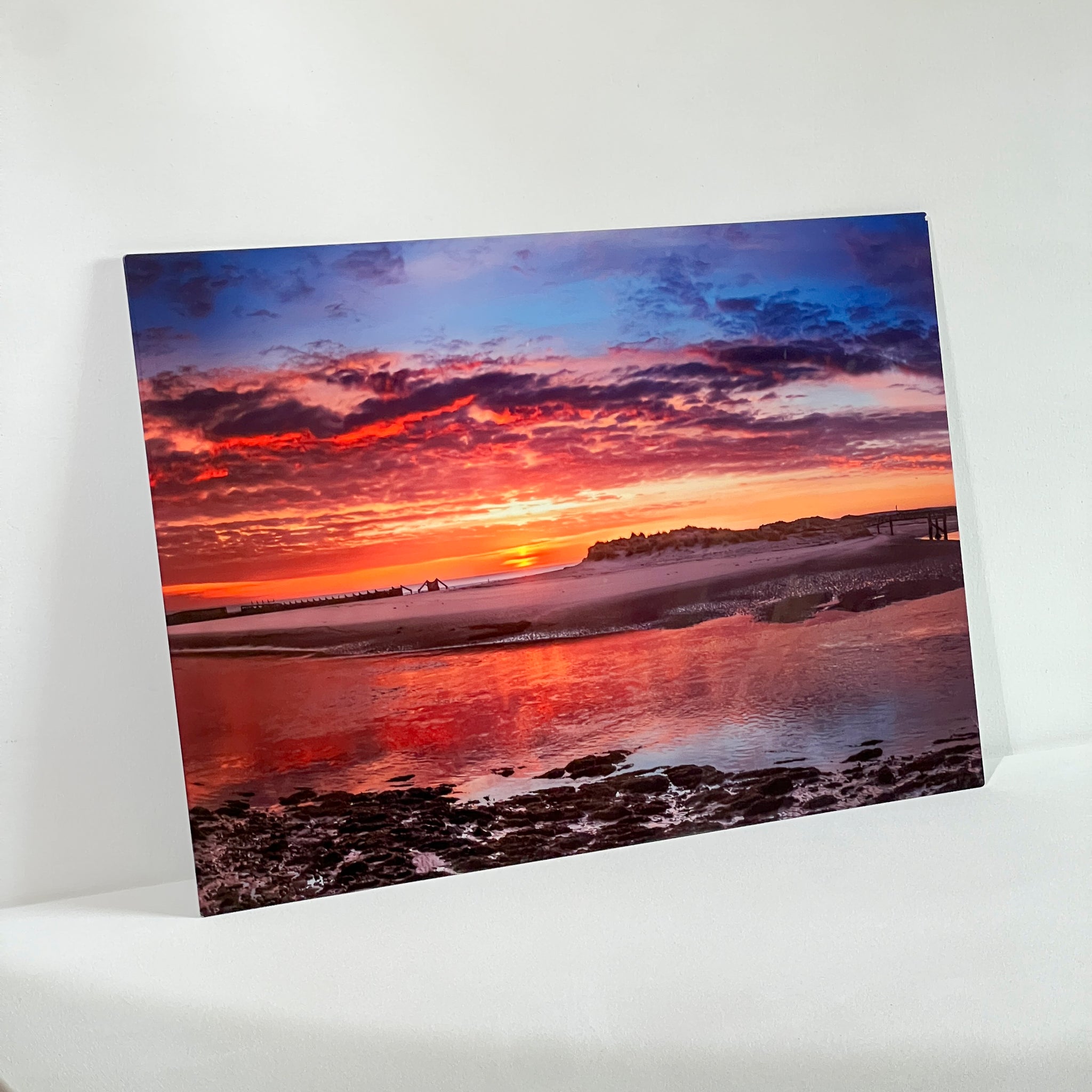 River Lossie Sunrise - Landscape Metal Print - Vibrant Aluminum Wall Art - Ready to Hang Home Decor