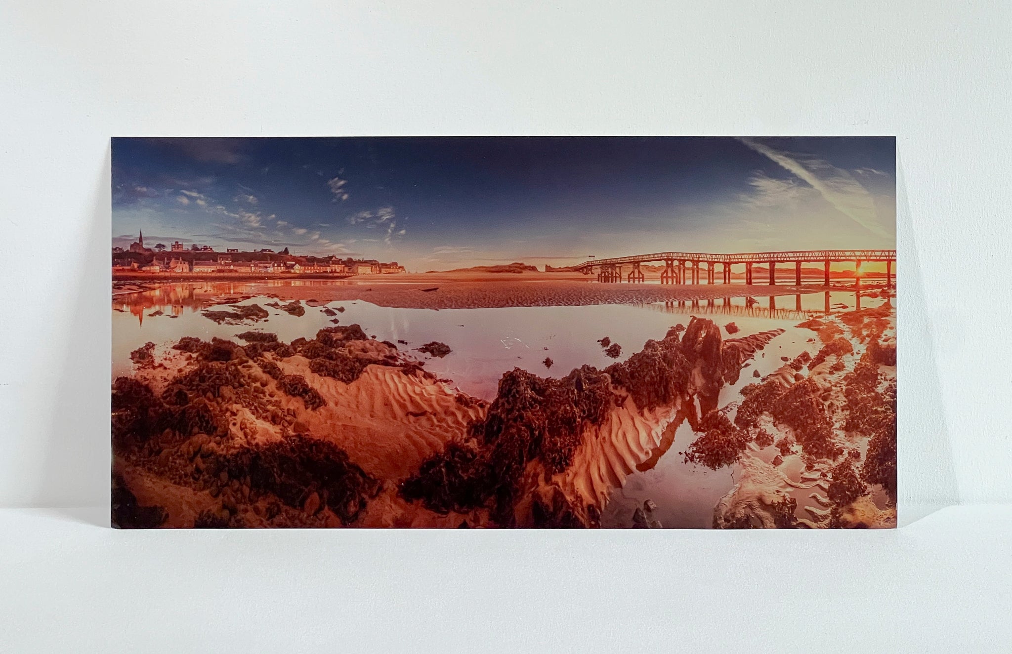 Low tide at the Estuary - Landscape Metal Photo Print - Scottish Wall Art