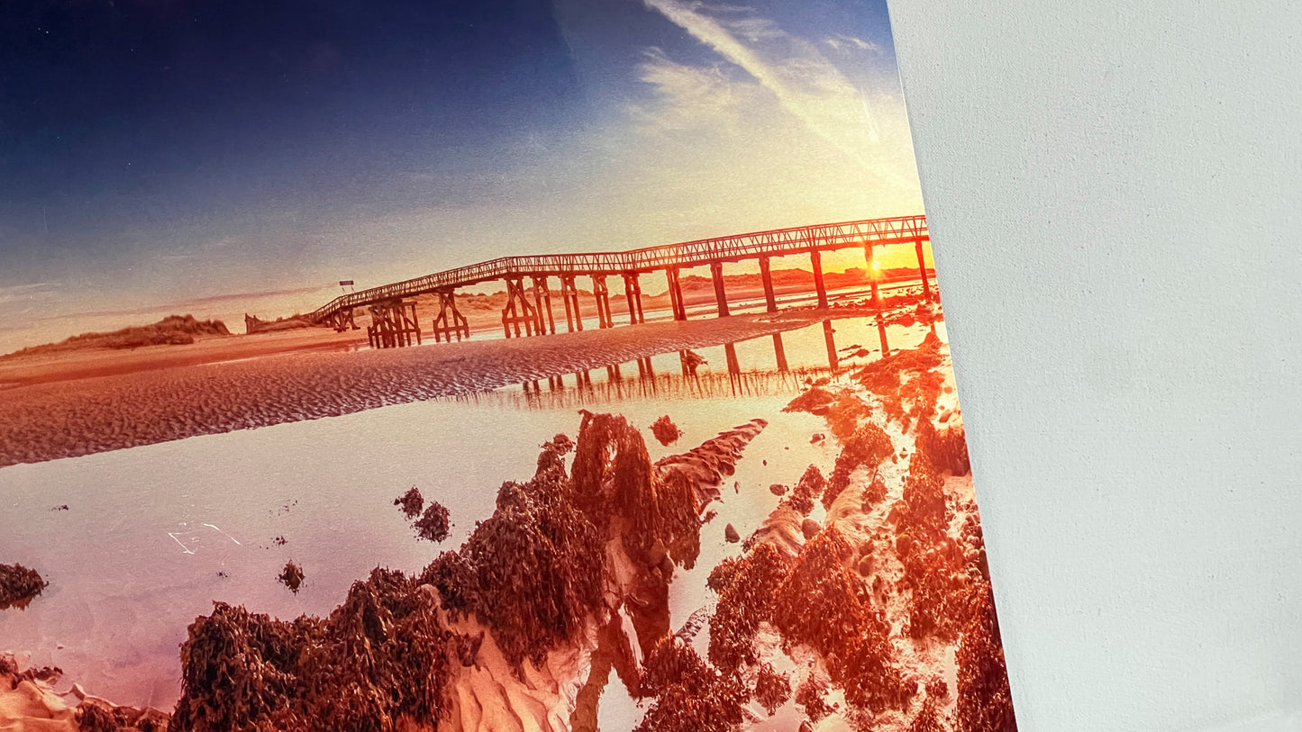 Low tide at the Estuary - Landscape Metal Photo Print - Scottish Wall Art