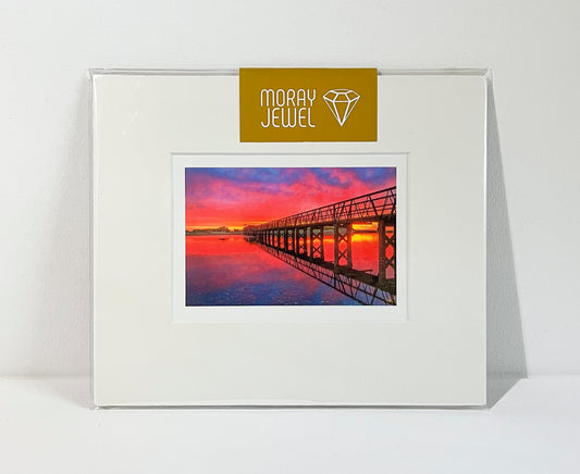 Fiery Morning Rise - Scottish Prints Ready to Frame- Premium Mounted Art