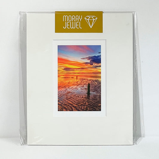 Skerries Sunset - Premium Scottish Landscape Print Mounted - Ready to be Framed