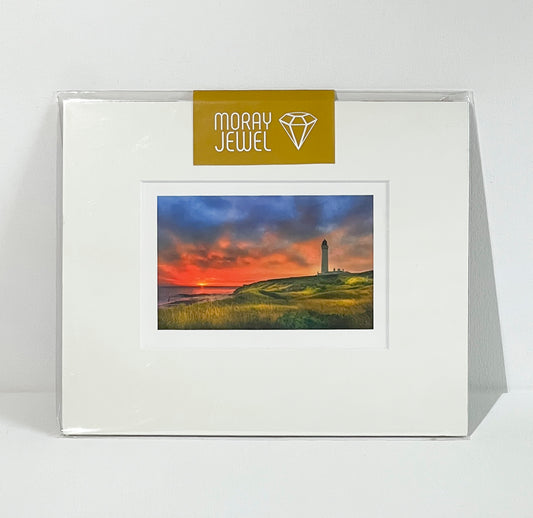 Covesea Lighthouse Sunrise - Premium Scottish Prints Ready to Frame