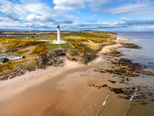Covesea Lighthouse View - Mounted Print
